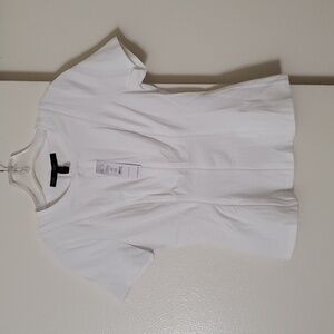 WHBM Bodice Tee White Size XXS NWT